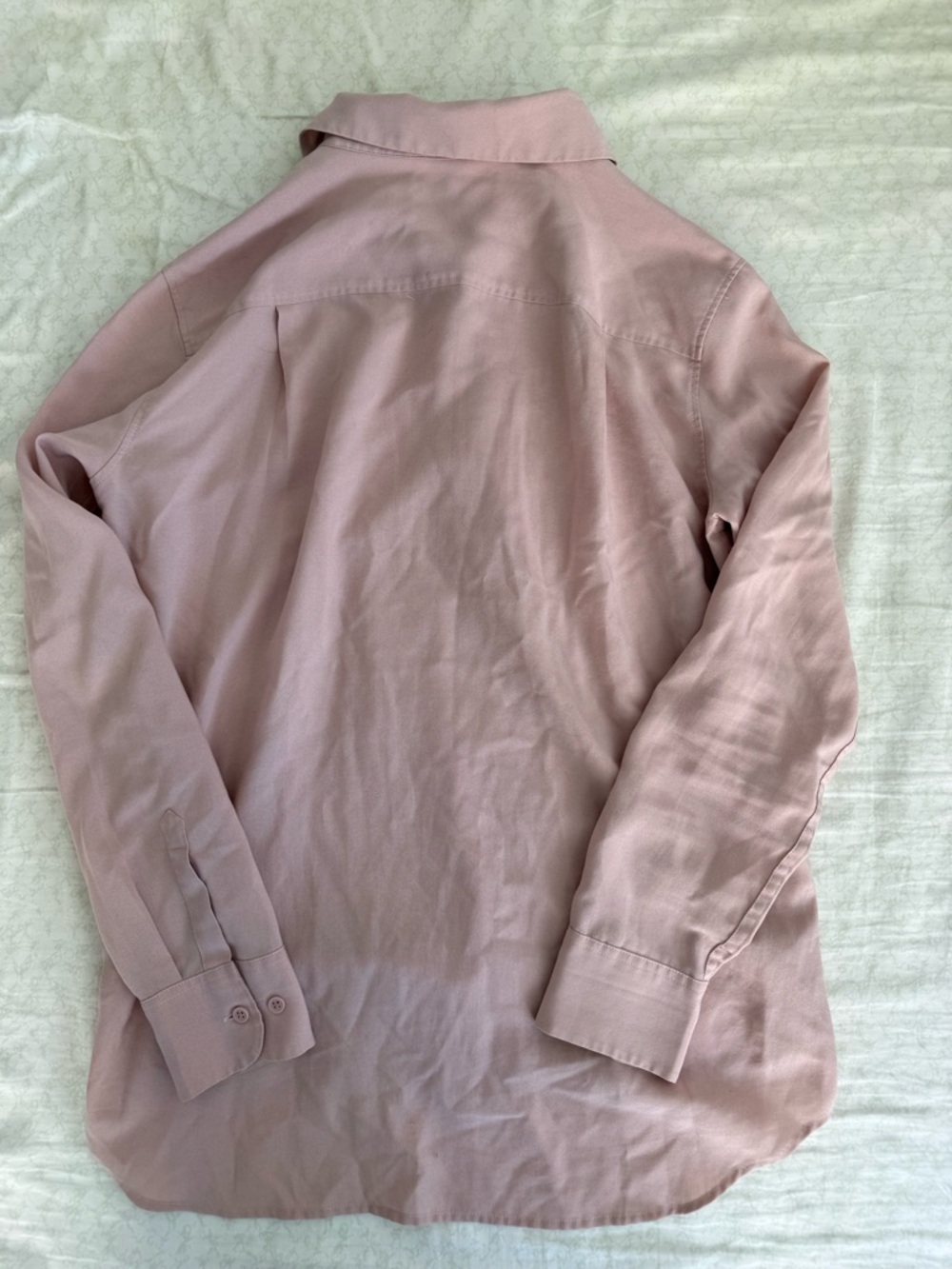 UNIQLO Long-Sleeve Button-Up Shirt - Dusty Pink - Picture 3 of 3